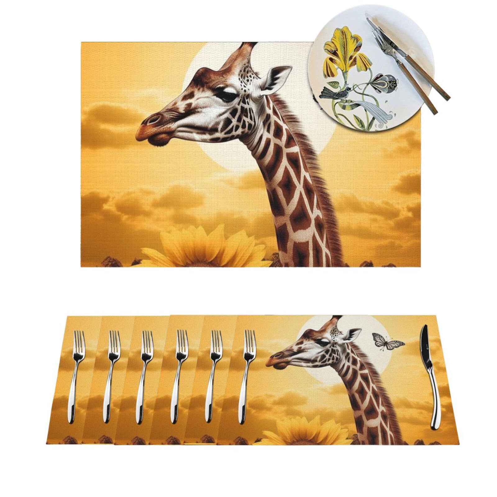 Sets de table de cuisine et extérieur lavables pour repas de jardin