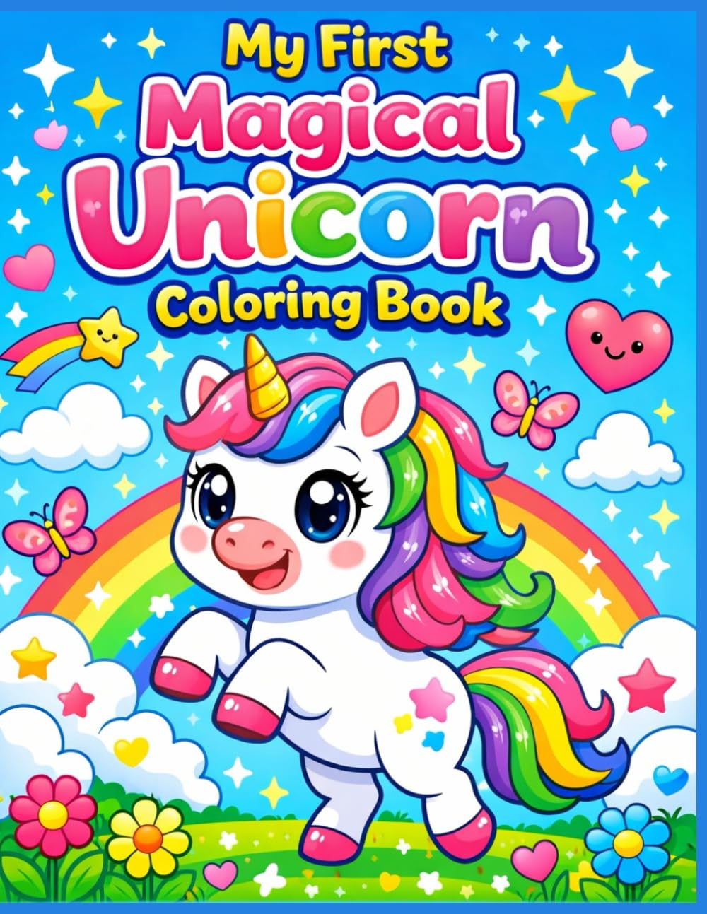 My First Magical Unicorn Coloring Book: Fun, Easy & Adorable Unicorn Coloring Pages for Kids Ages 2–9