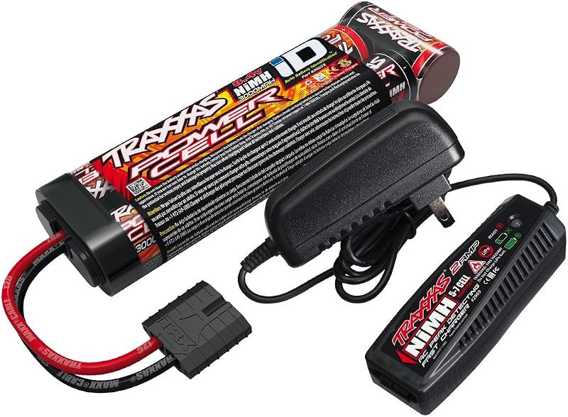 Traxxas Battery/Charger Completer Flat Pack with 2-amp Fast Charger and 8.4V NiMH Battery