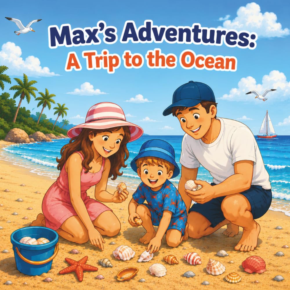 Max's Adventures: A Trip to the Ocean: A Sunny Beach Adventure for Little Explorers