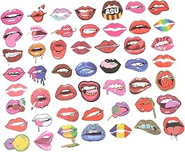 MAGICLULU 100 Pçs Adesivos Labiais Decoração De Guitarra Adesivos De Parede Adesivos De Decoração Folhas Para Crianças Adesivos De Garrafa De Água Adesivos Para Notebook Adesivos De