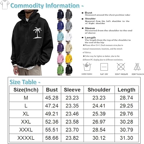 Miniatura 2 de Sudaderas con capucha para hombre, diseño gráfico Y2K, color sólido, sudadera con capucha de manga larga, sudaderas casuales