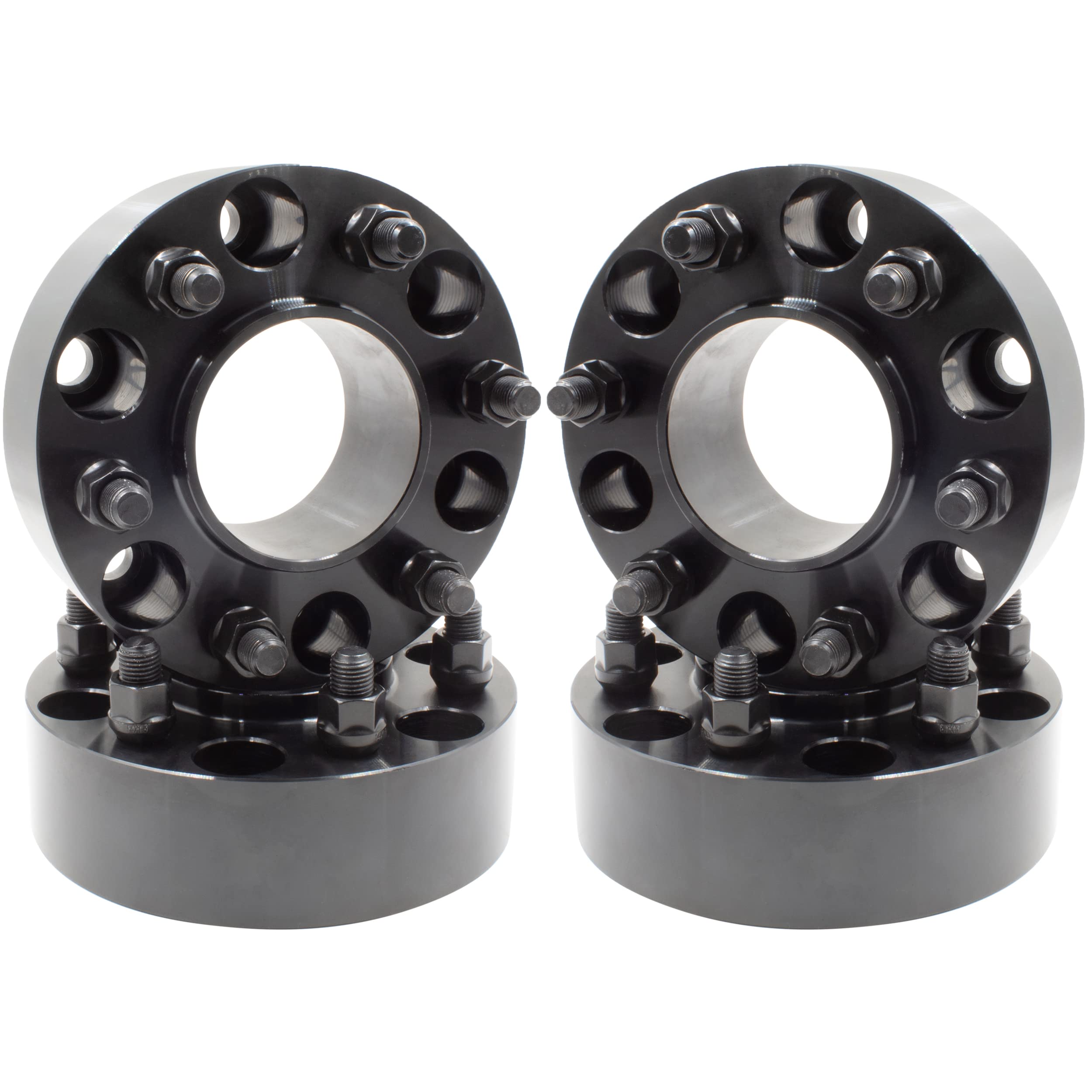 Wheel Accessories Parts Set of 4 Hub Centric Wheel Adapters Spacers - 2.0" Thick - 6x5.5 to 6x135mm - Thread: M14 X1.5 - Hub (ID): 78.1mm / Wheel (OD): 87.1mm Fits Ford Wheels on Chevy/GM Trucks
