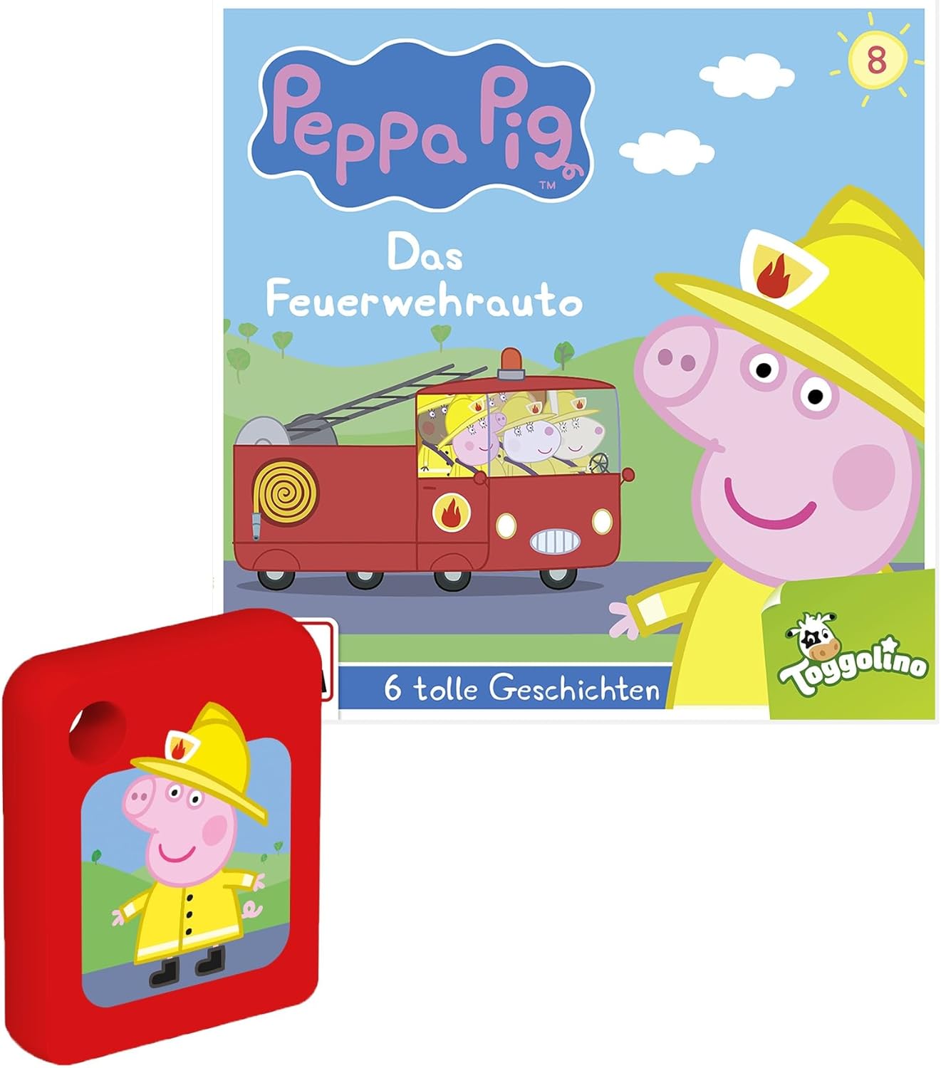 Audio sheet: Peppa Pig Episode 8: The Fire Truck, radio playback for kids ages 3 and up, playing time approx. 36 minutes