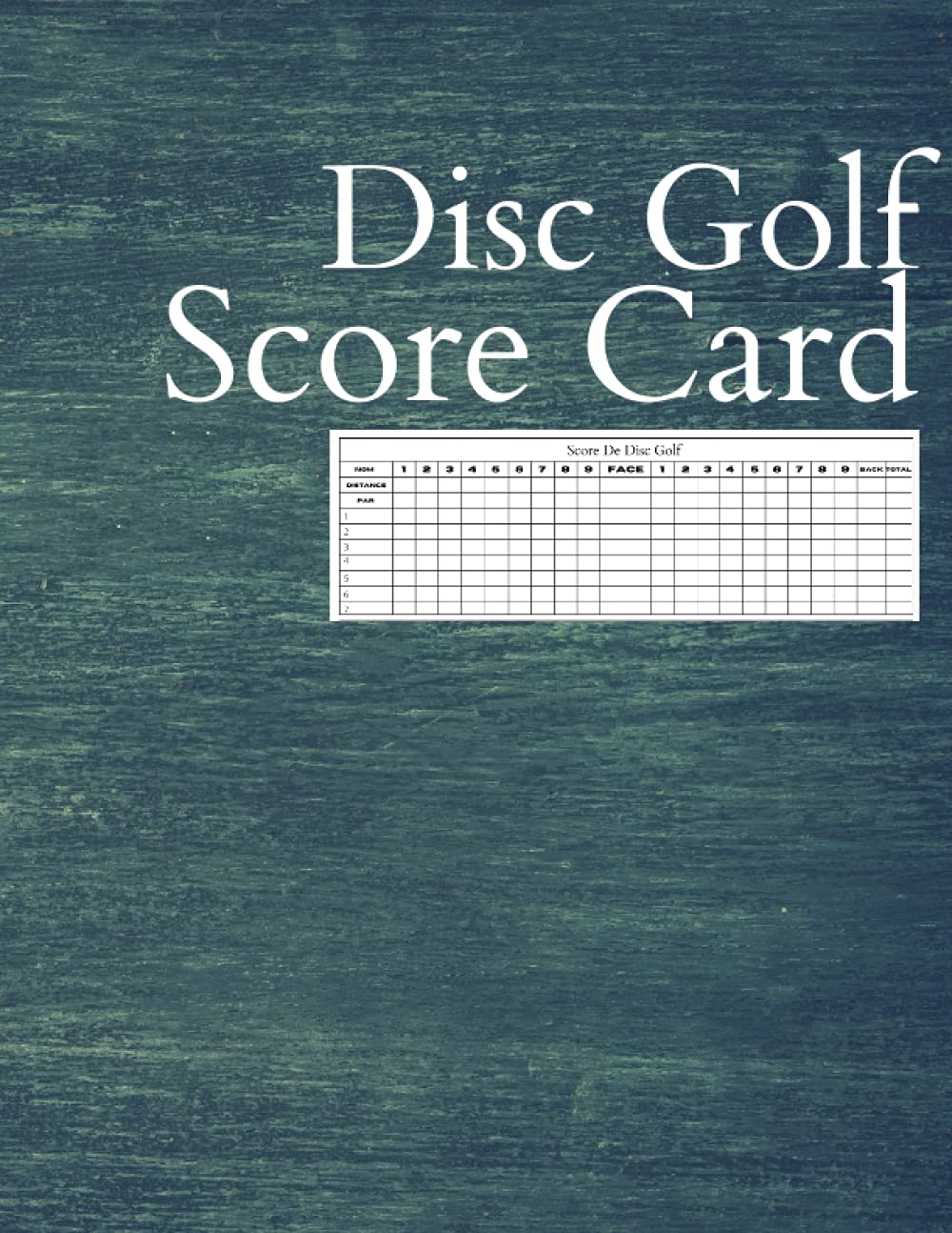 Disc golf Score Card 100 Large Score Sheets Disc Golf Log Book