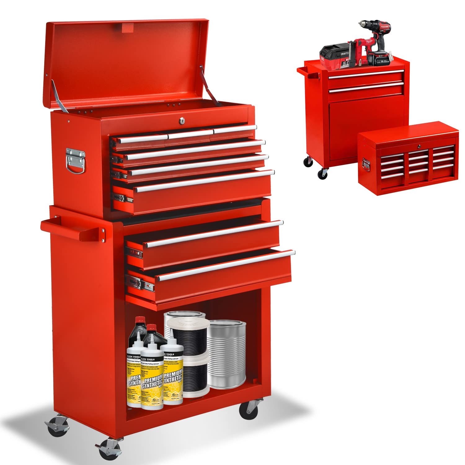 Buy 8Drawer Rolling Tool Chest Tool Box,Removable Tool Storage