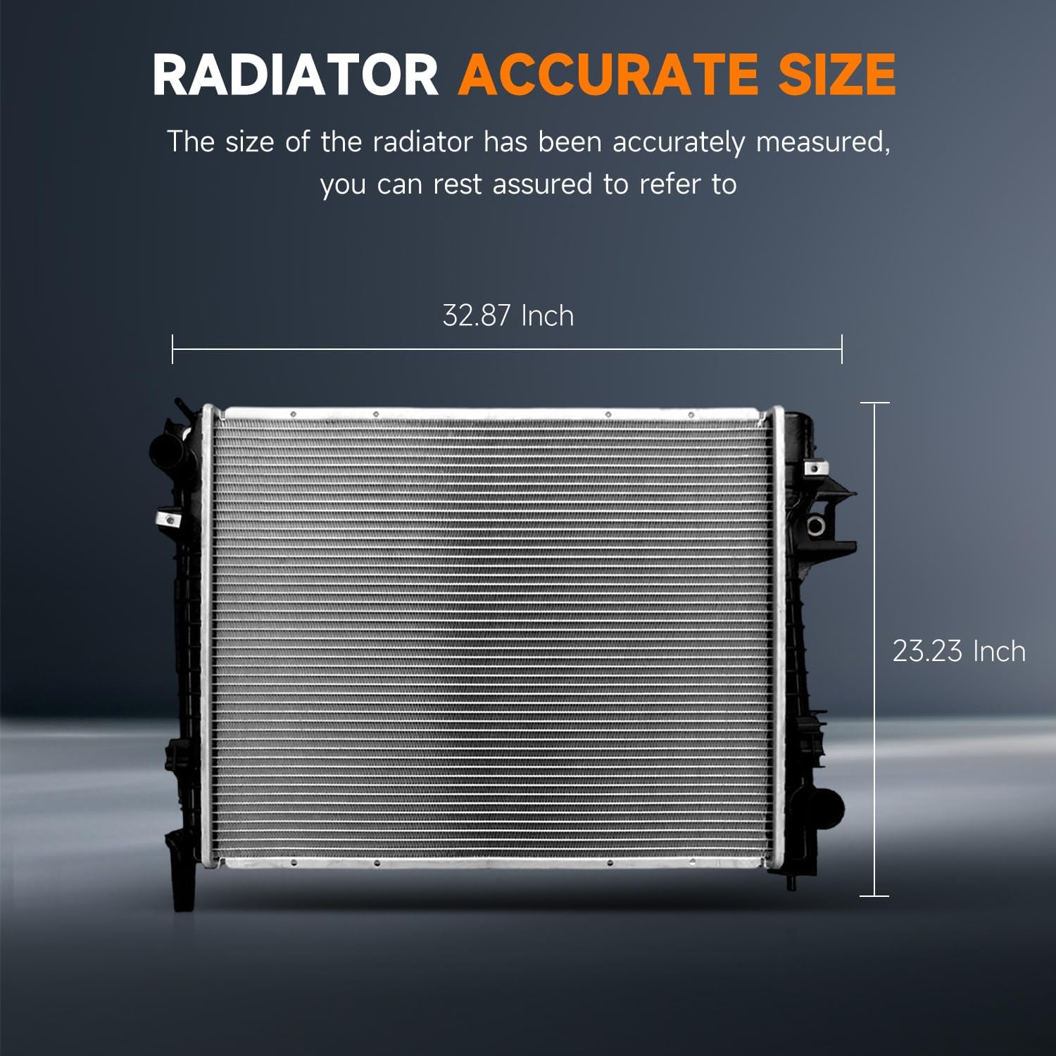 OCPTY 2479 Radiator Replacement for 2002-2003 for Dodge Ram 1500 3.7L 2002-2004 for Dodge Ram 1500 4.7L 2003 for Dodge Ram 1500 5.7L 2003 for Ram 2500 5.7L 2003 for Ram 3500 5.7L Auto Parts