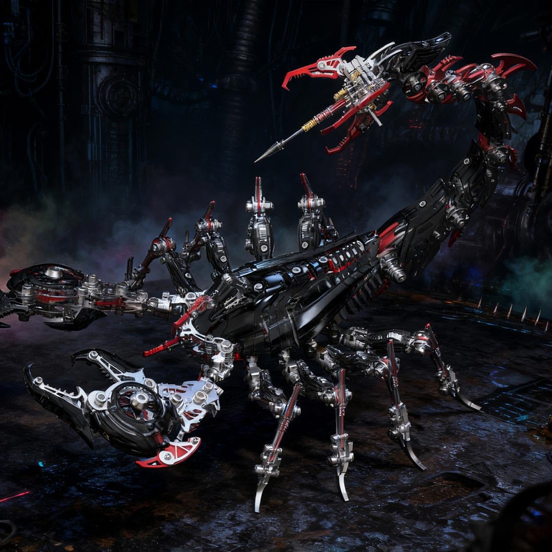 Puzzle 3D en métal - Scorpion mécanique - Kit de modélisme - Puzzle en métal - 1073 pièces - Modèle d'insecte mobile pour collectionneurs et adultes - Noir