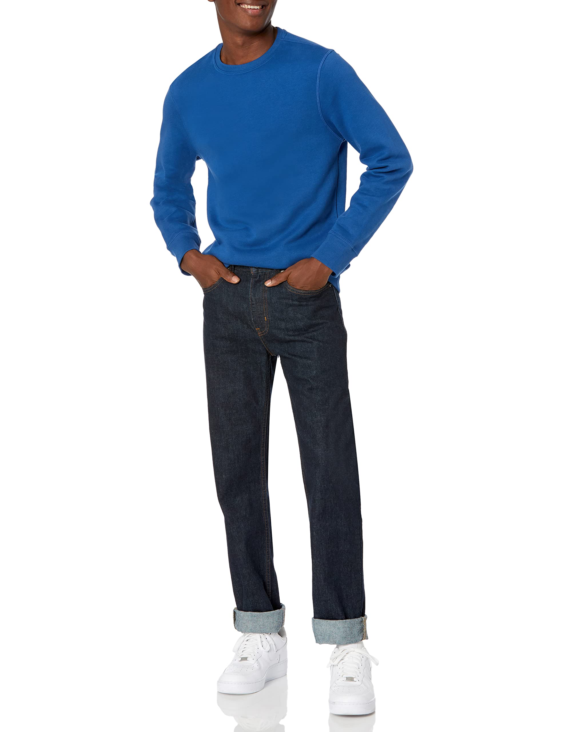 Amazon Essentials Felpa Girocollo in Pile (Disponibile nelle Taglie Big & Tall) Uomo