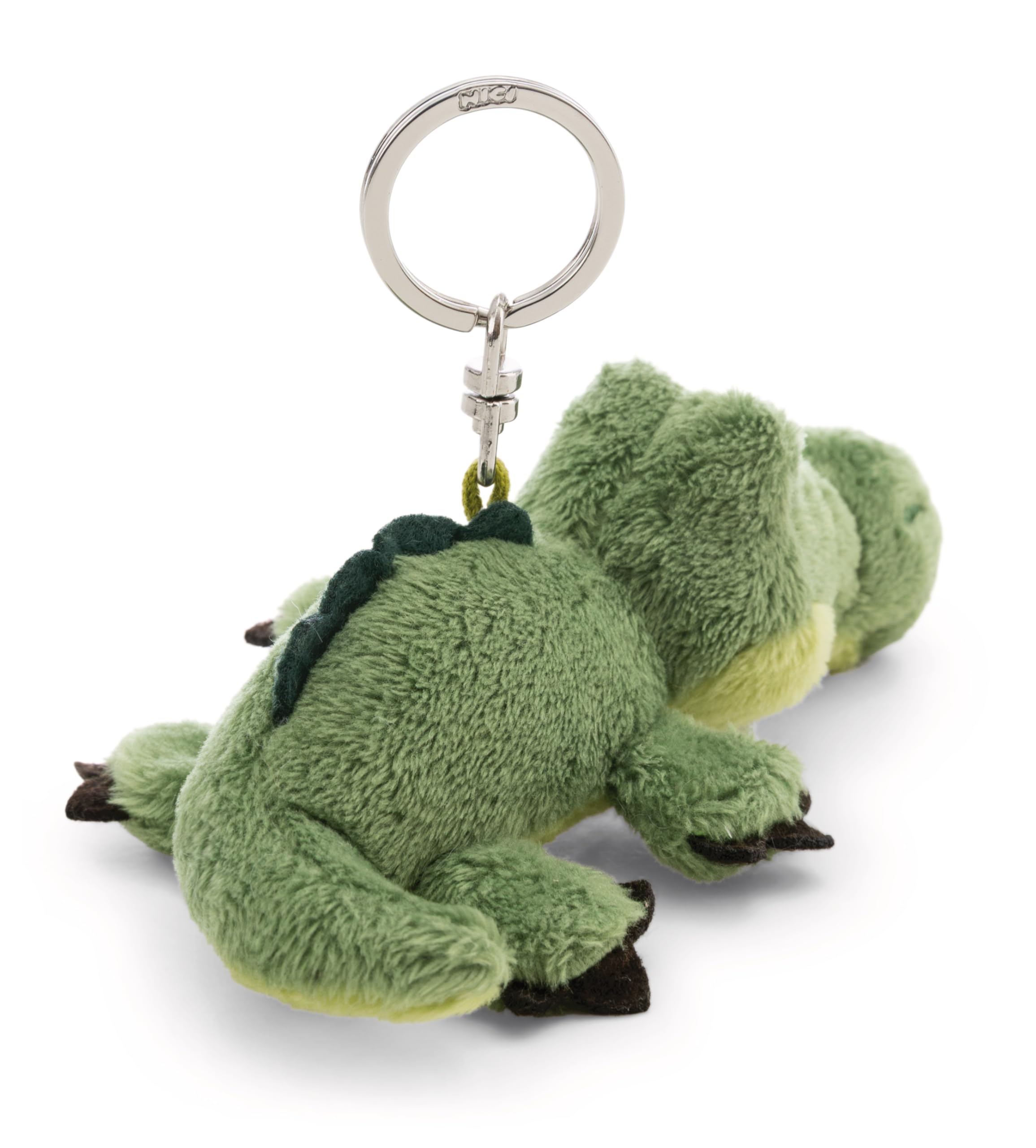 NICI 62399 - Llavero cocodrilo 10 cm, verde, fiel compañero de peluche para mochila o bolso, soporte para llaves para grandes y pequeños — view 4