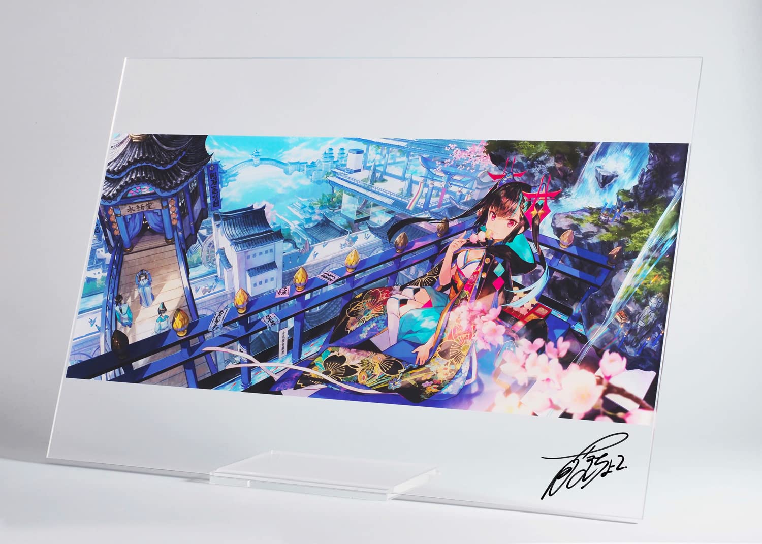 Amazon.co.jp: 藤ちょこ【彩幻に臨む金魚茶屋】デジタルサイン