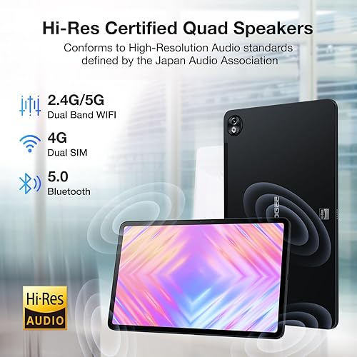 Miniatura 6 de DOOGEE T20 Ultra Tablet 12 pulgadas, 32GB+256GB ROM2TB TF, 10800mAh, Helio G99 Octa-Core Android 13 Tablet, 2.4K Android Tablet, Cámara de 16MP, 4