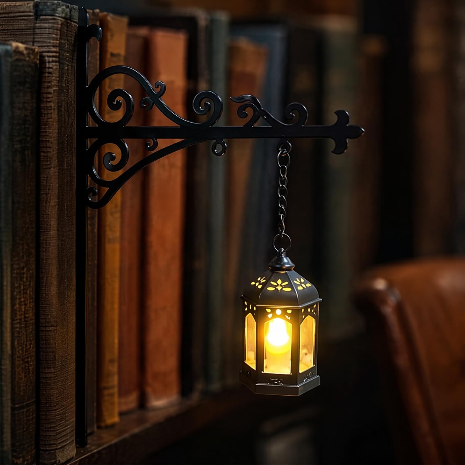 Library Lantern Mini Bookshelf Lamp Multifunctional Decorative Bookshelf