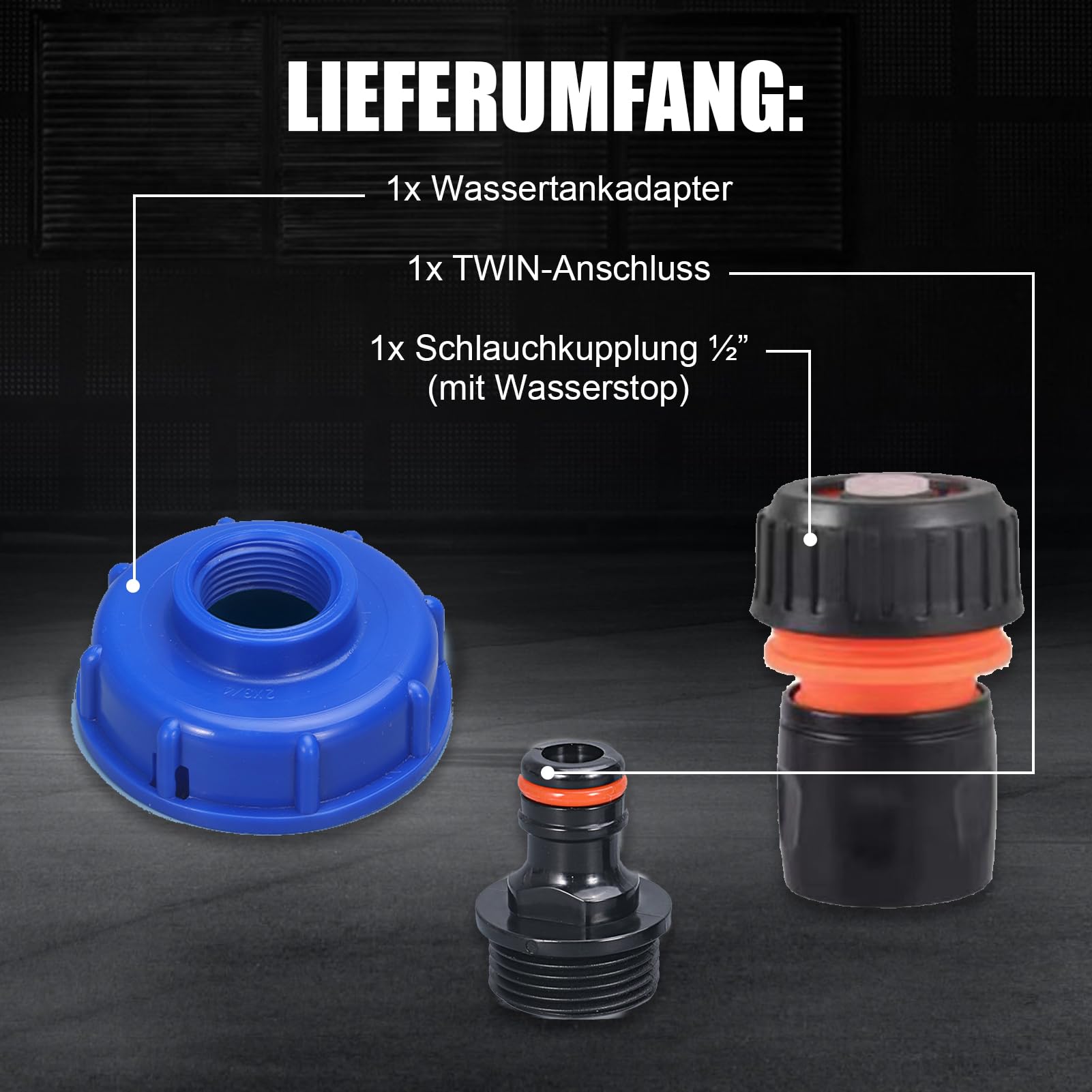 Adapter do napełniania zbiornika na wodę, akcesoria do przyłącza wody do kampera i przyczepy kempingowej, adapter do napełniania pasuje do samochodów kempingowych Gardena