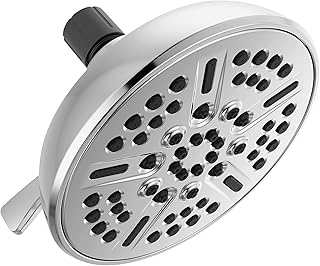 Faucet 8-Spray Touch-Clean Chrome Shower Head, Delta Shower Heads, Showerhead, Shower Head Chrome, 1.75 GPM Water Flow, Chrome 75898C