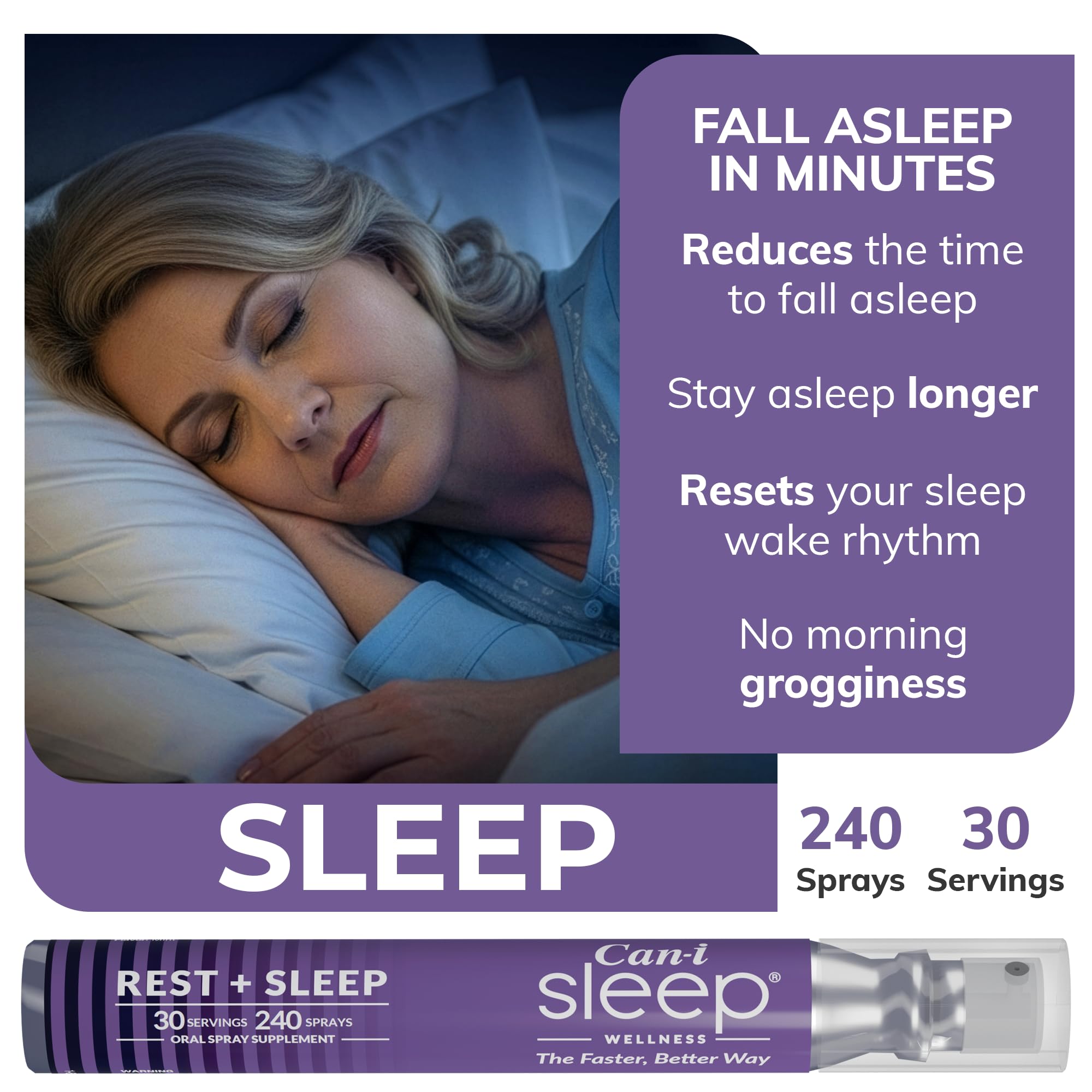 Fast-Acting Natural Sleep Aid Spray with Melatonin 1 mg, GABA, & 5HTP — Amazon image 2