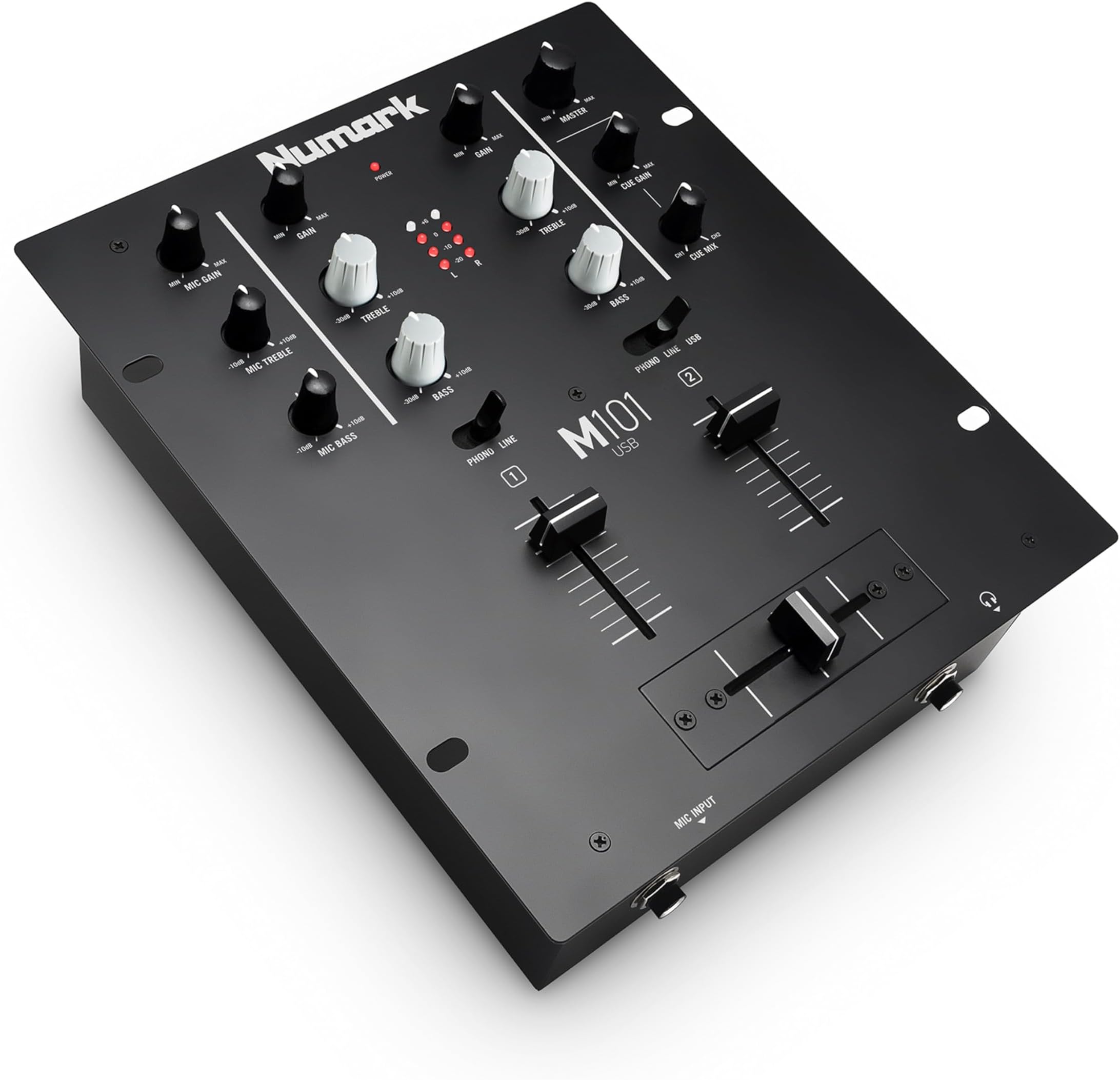 Numark M101USB Black Two-Channel All-Purpose Mixer with USB