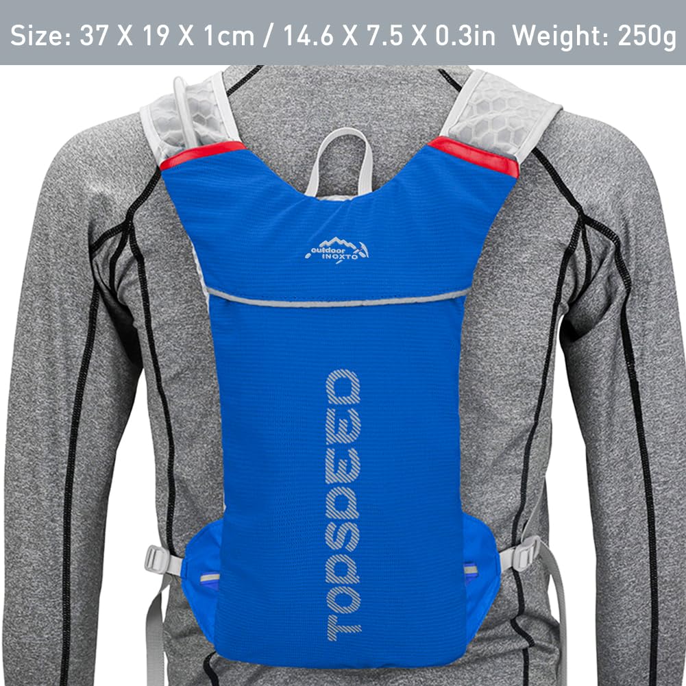 Zaino Leggero per l'idratazione, 5L 250g, Gilet Corsa Trail Running, Zaino per Maratona, Ciclismo, Trekking, Arrampicata, Zaino Corsa Running per Donna Uomo