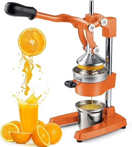 Máquina exprimidora manual de prensa, exprimidor manual de naranja profesional, exprimidor de cítricos comercial, exprimidor de limón y trituradora