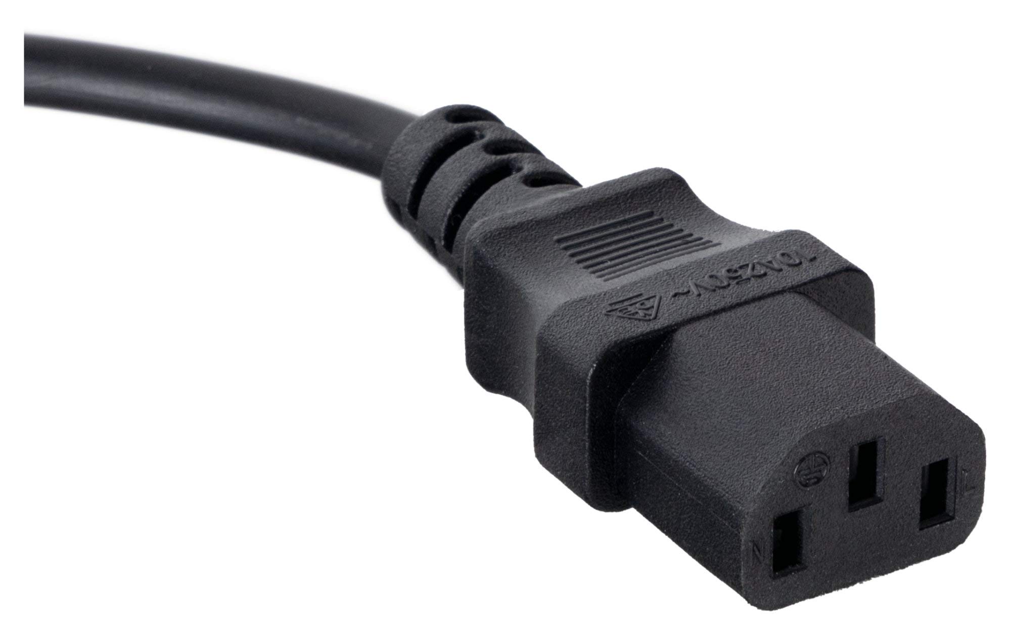 Pronomic EUIEC-3 Kaltgeräte Netzkabel 5X Set - C13-3m Lange Kabel für Bühne, Studio, Audio, Computer/PC und - schwarz