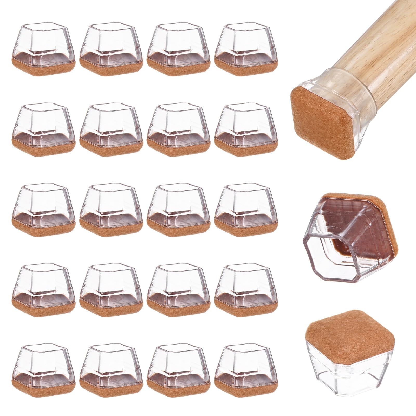 M METERXITY 24-Pack Chair Leg Floor Protectors