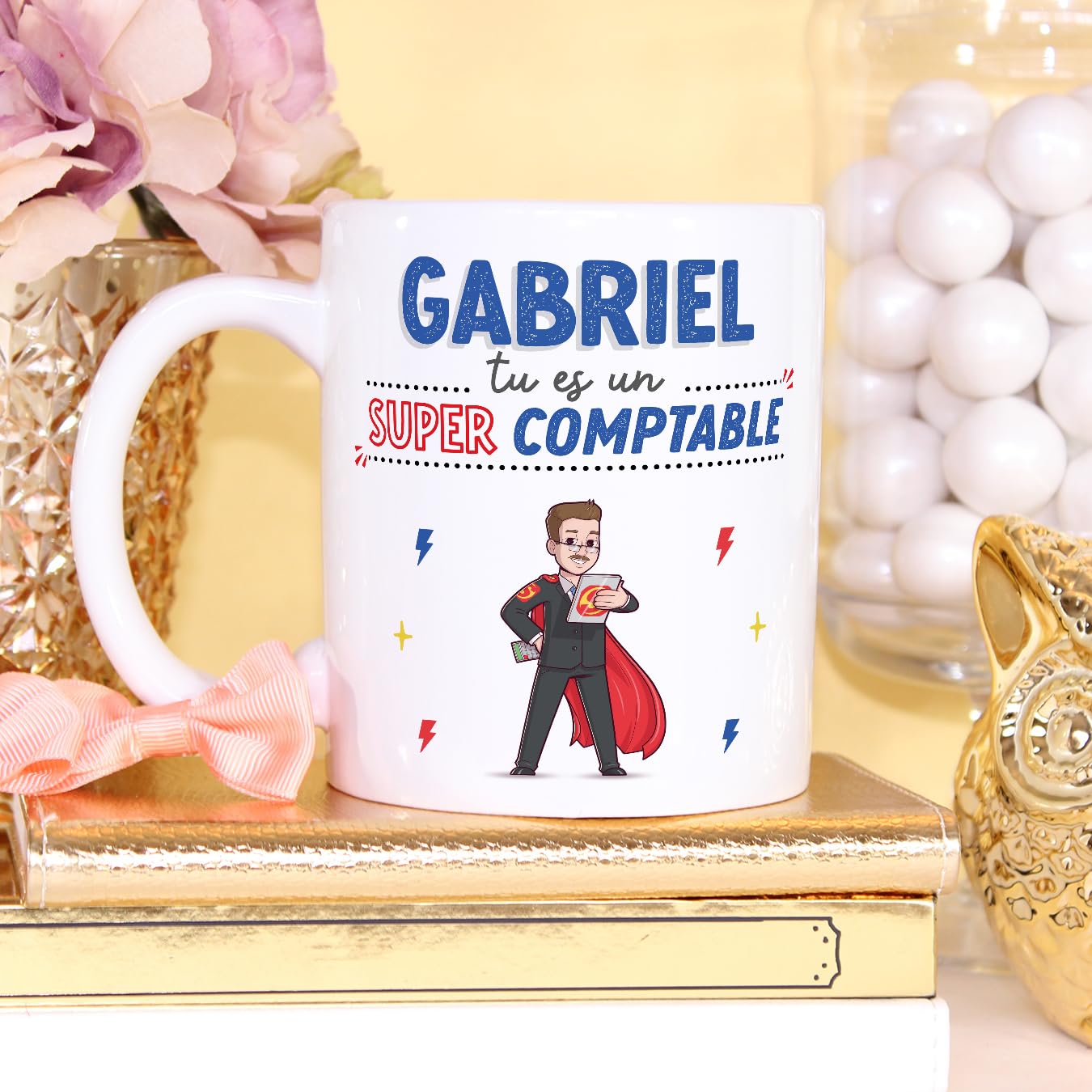 Taza Personalizada CONTABLE Francés - Regalo Divertido 330 Ml