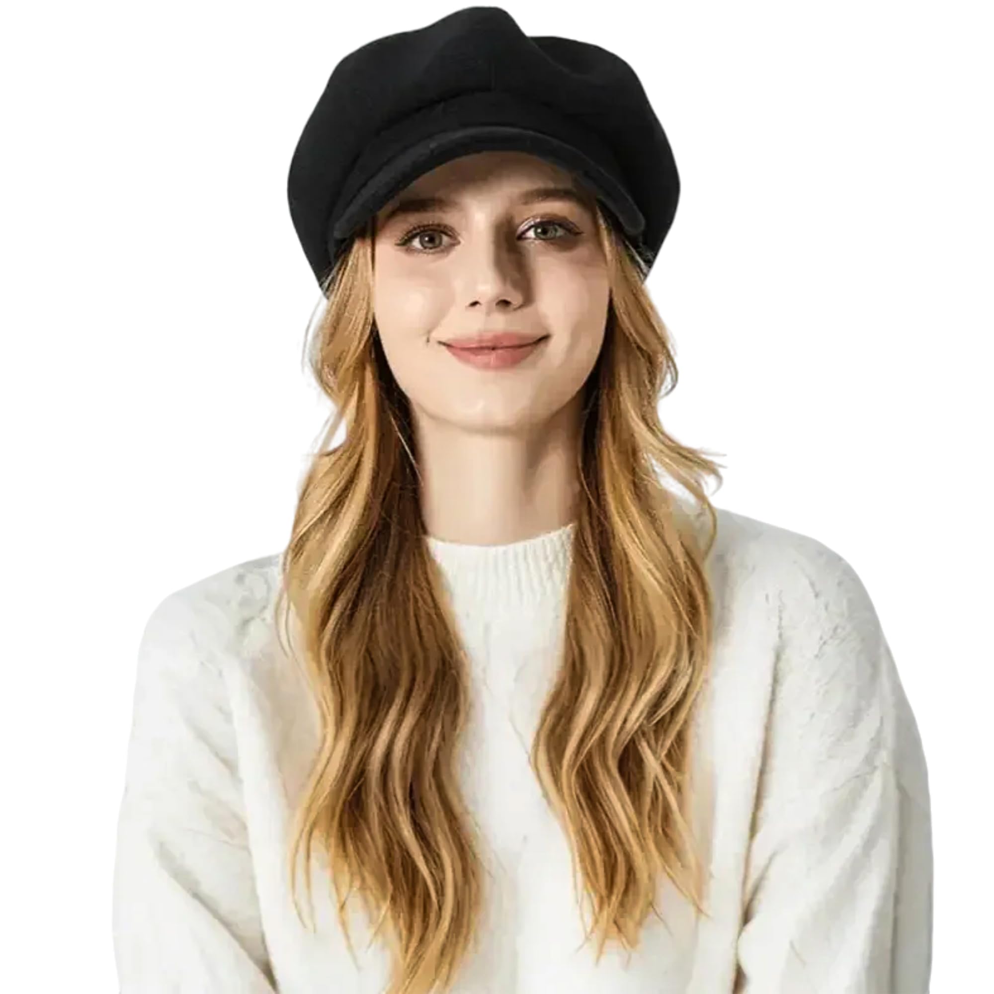 Hiver Casquette Femme Chaud Doux Mode Beret Confortable Hiver Casquette Gavroche