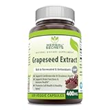 Grapeseed Extract 400 mg 120 Veggie Capsules Supplement - Non-GMO - Gluten Free