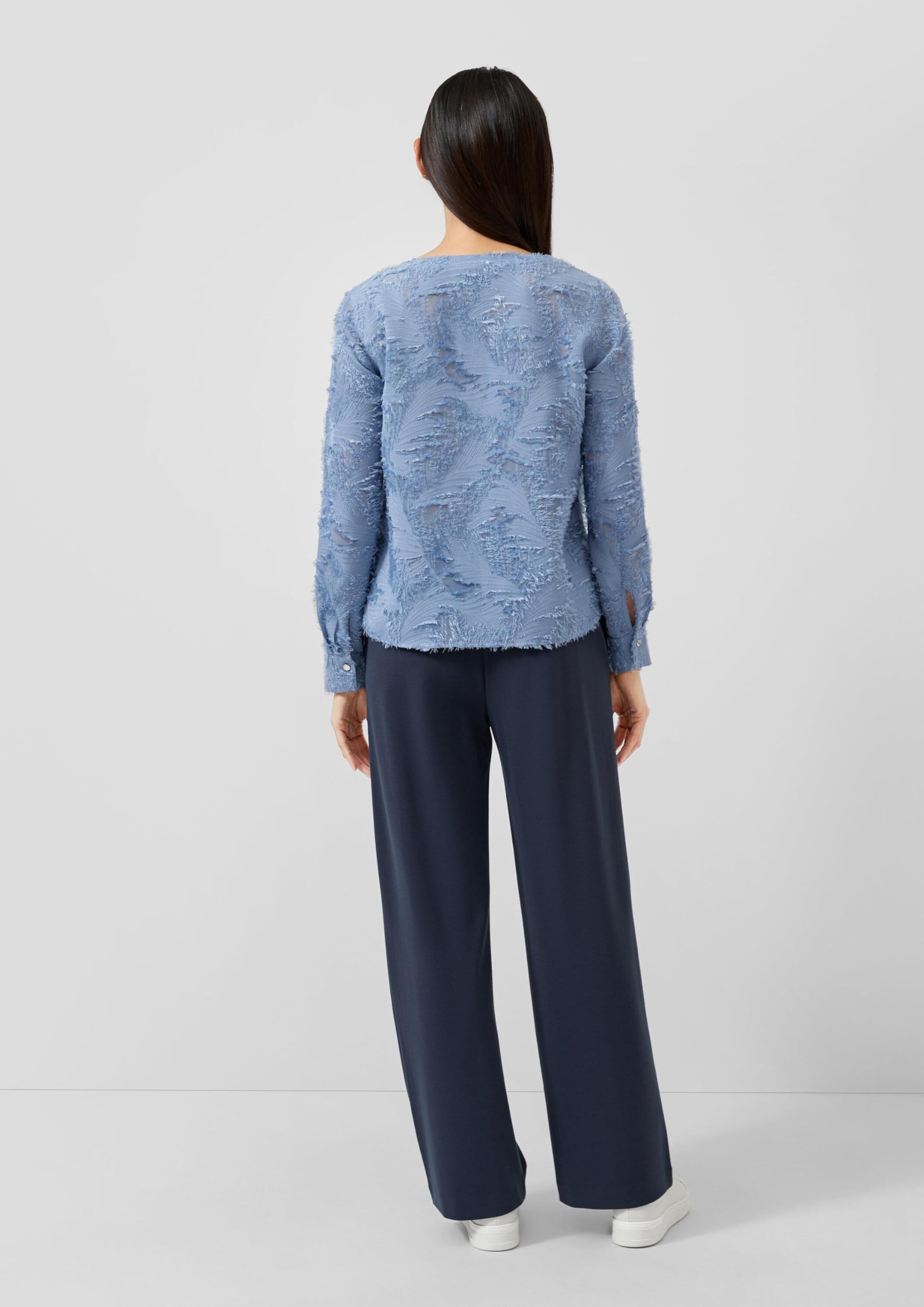 s.Oliver Bluse mit 3D-Effekt und Falte im Vorderteil