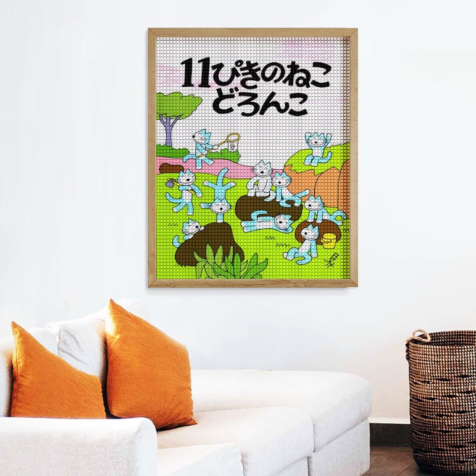 Amazon.co.jp: 11ぴきのねこ 5Dダイヤモンドペインティングキット