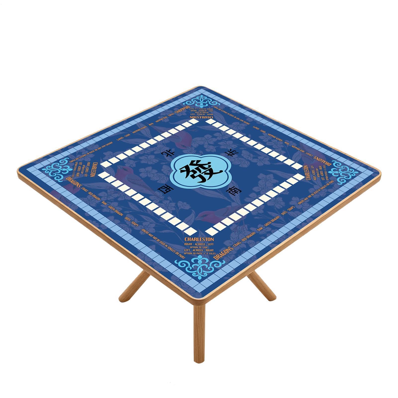 Tapis Mahjong Américain Règles Imprimées, Antidérapant Et Silencieux | Tapis De Table Mahjong En Caoutchouc Pour Soirées , Résidences Seniors, Fêtes-Rassemblements, Voyages Joueurs
