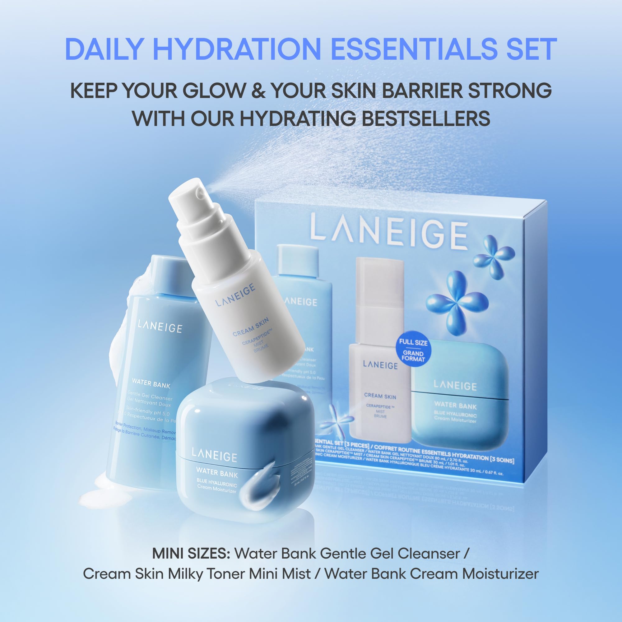 LANEIGE Wasserbank tägliche Hydration Essential Set