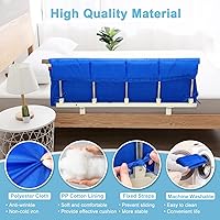 Vista 3 de Bed Rail Padding Cushion for Hospital Bed Rails Pads Covers for Elderly Adults Safety Bed Guard Side Rails Bumper Sides Half Rail Cover Seniors Azul