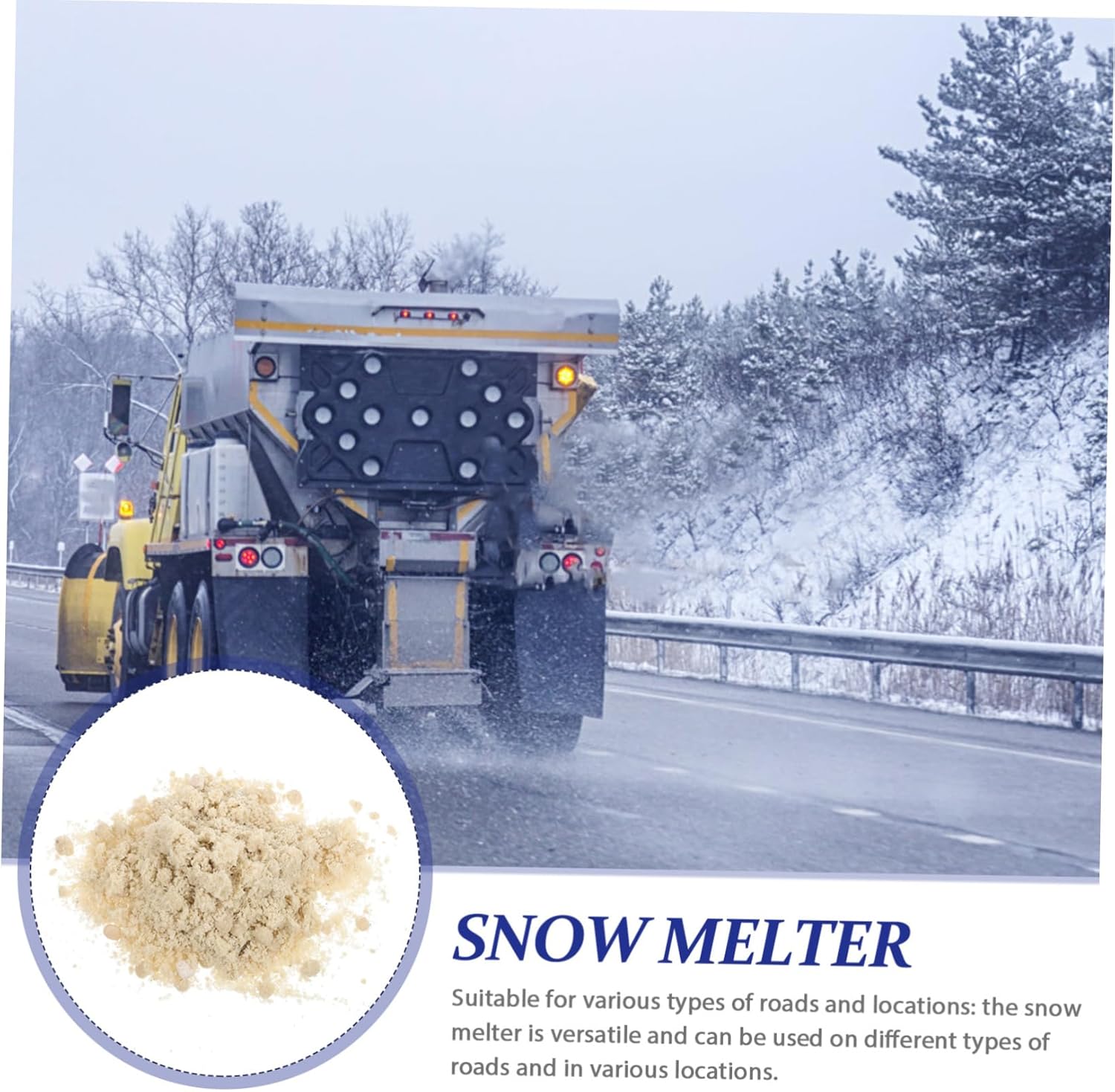 1Pack Snow Melting Agent Fast Acting Ice for Winter Surface Protection for Roads and Parking Lots Prevents Icing and Enhances Safety