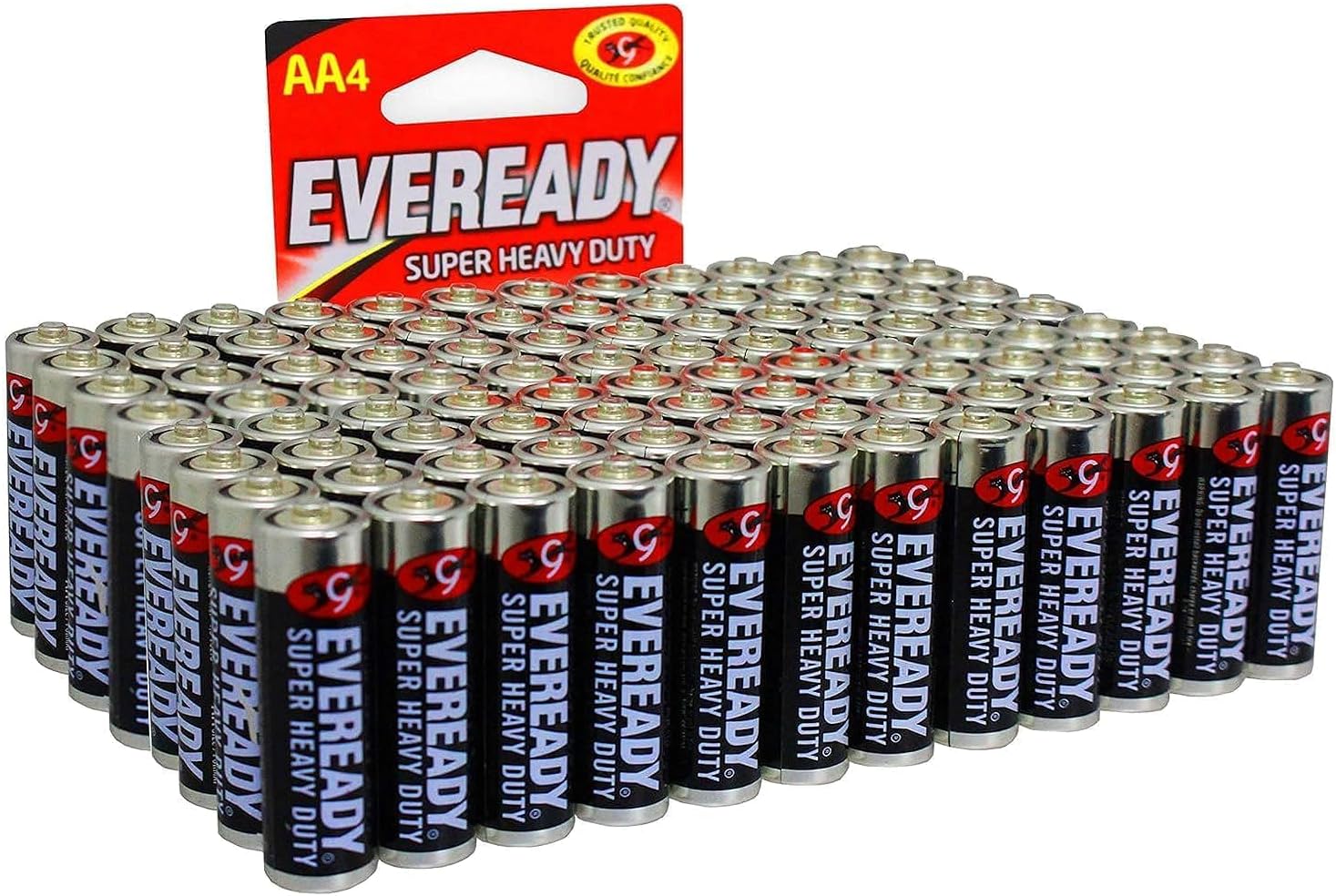 Eveready Super Heavy Duty Batteries, AA (96 - Pack)