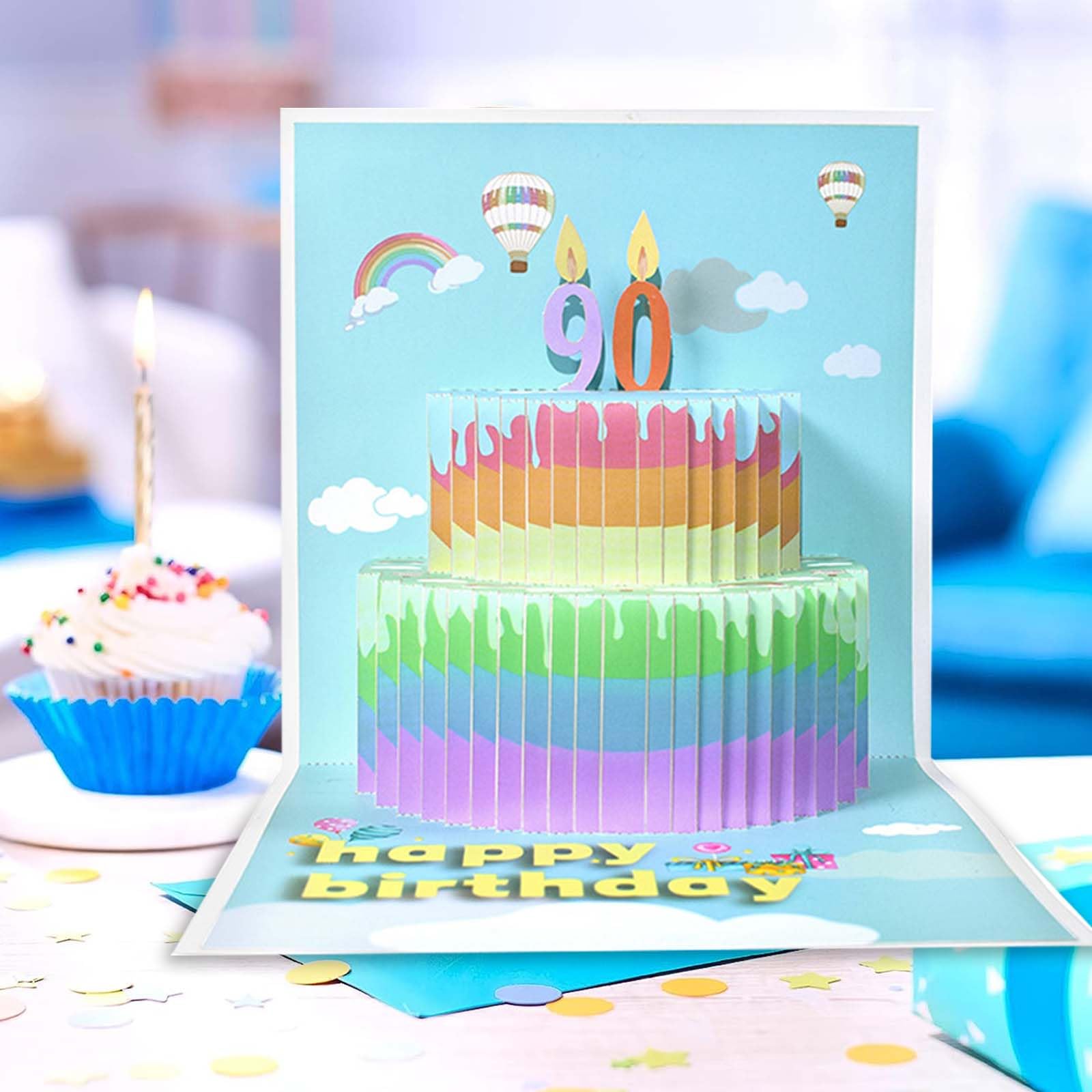 Amazon | 誕生日カード 立体 グリーティングカード 誕生日 メッセージ