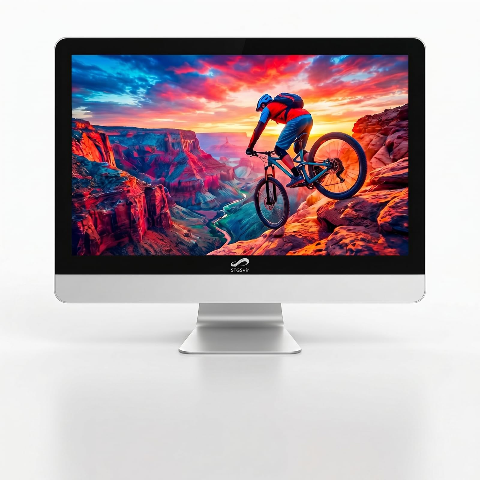 STGSivir PC All in One, Display FHD da 24", Core i7, 16G RAM, 1T SSD | All in One PC, WiFi, BT 5.0, Webcam, Win11 Pro, Bianco, AIO per Casa e Ufficio
