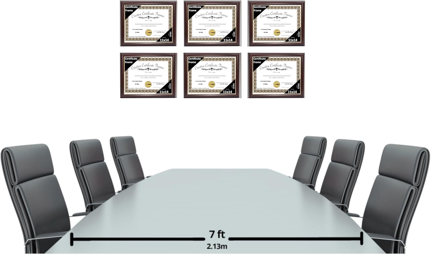 Creative Picture Frames 11x14 Mahogany Certificate Diploma with Gold Rim Frame No Mat with Easel (No Matting)