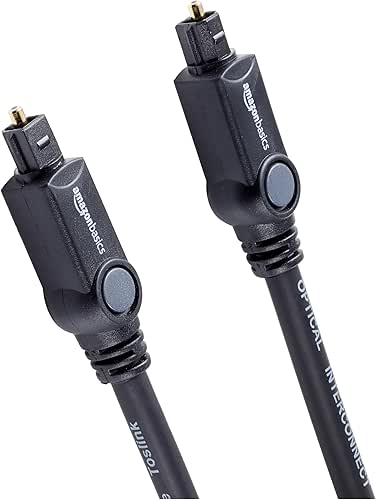 Amazon Basics Toslink Digital Optical Audio Fiber Optic Cable, Multi-Channel,