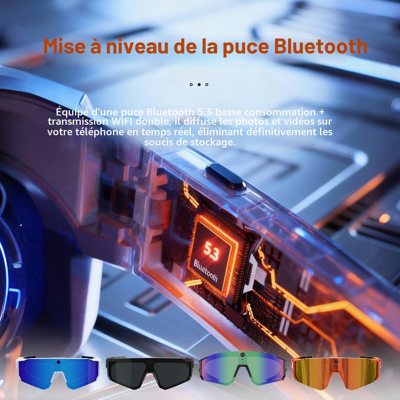 2026 Lunette-caméra Intelligente AI 4K avec Enregistrement vidéo