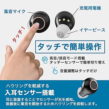 集音器 耳あな式 充電式 １ヶ月1回充電 音質の良さにこだわったモデル 難聴対策 充電式耳穴集音器「楽聴」｜ファミリー・ライフ公式通販