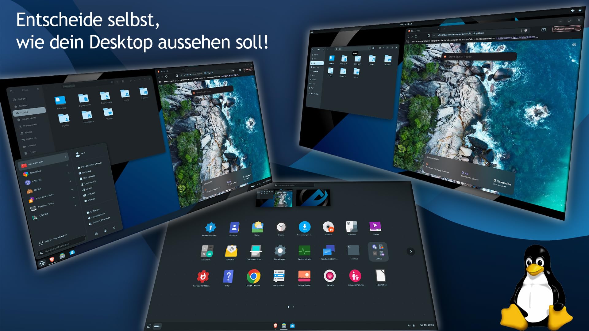 Ankermann Ankermann Linux Pro i7 | Intel Core i7-6700 | 16GB RAM | 1TB NVMe SSD | Zorin OS | WLAN | Maus & Tastatur | OnlyOffice