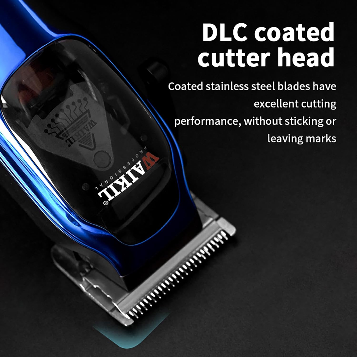 DLC coated cutter head of WAIKIL hair clipper