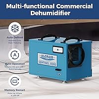 Vista 9 de ALORAIR Wi-Fi Crawlspace Dehumidifier, 113 Pint with Drain Hose for Crawl Space, Basement, Commercial and Water Damage Restoration, Compact and