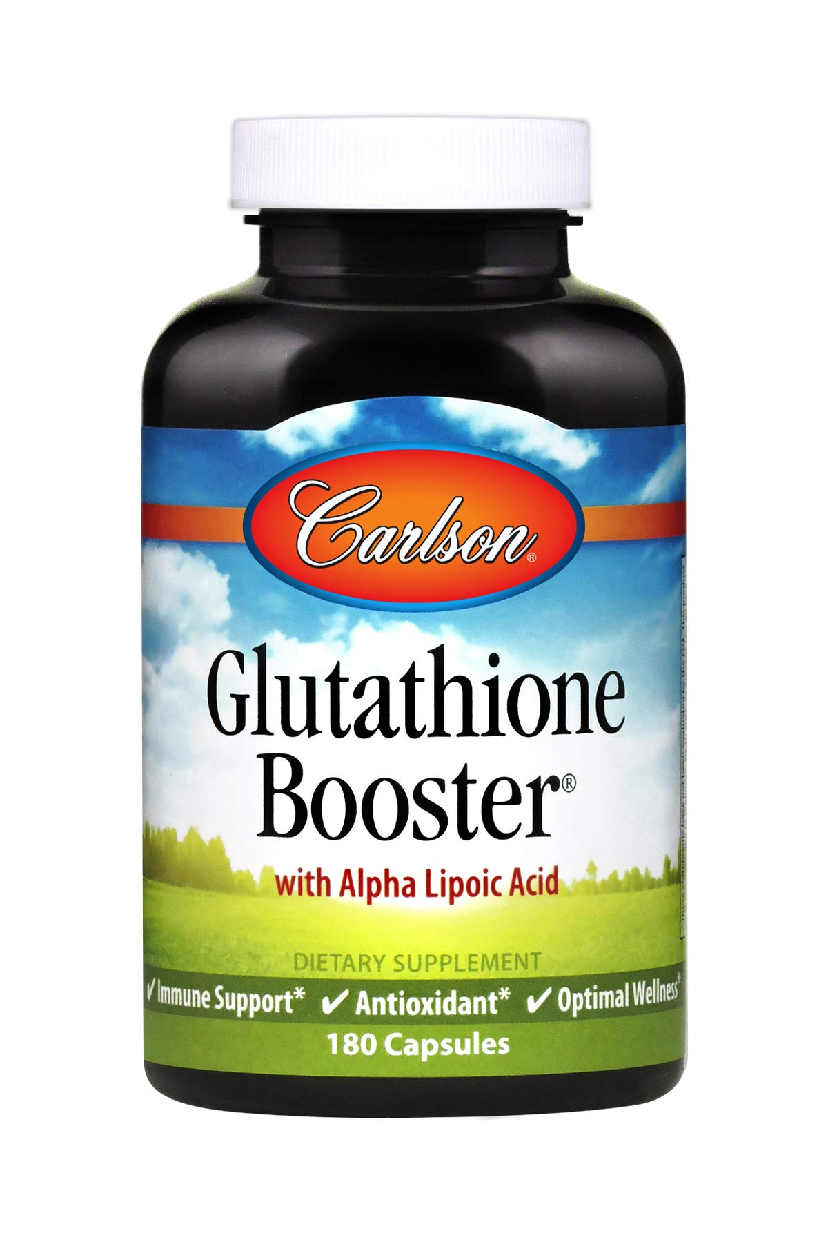 Carlson Glutathione Booster, Alpha Lipoic Acid, 180 Capsules