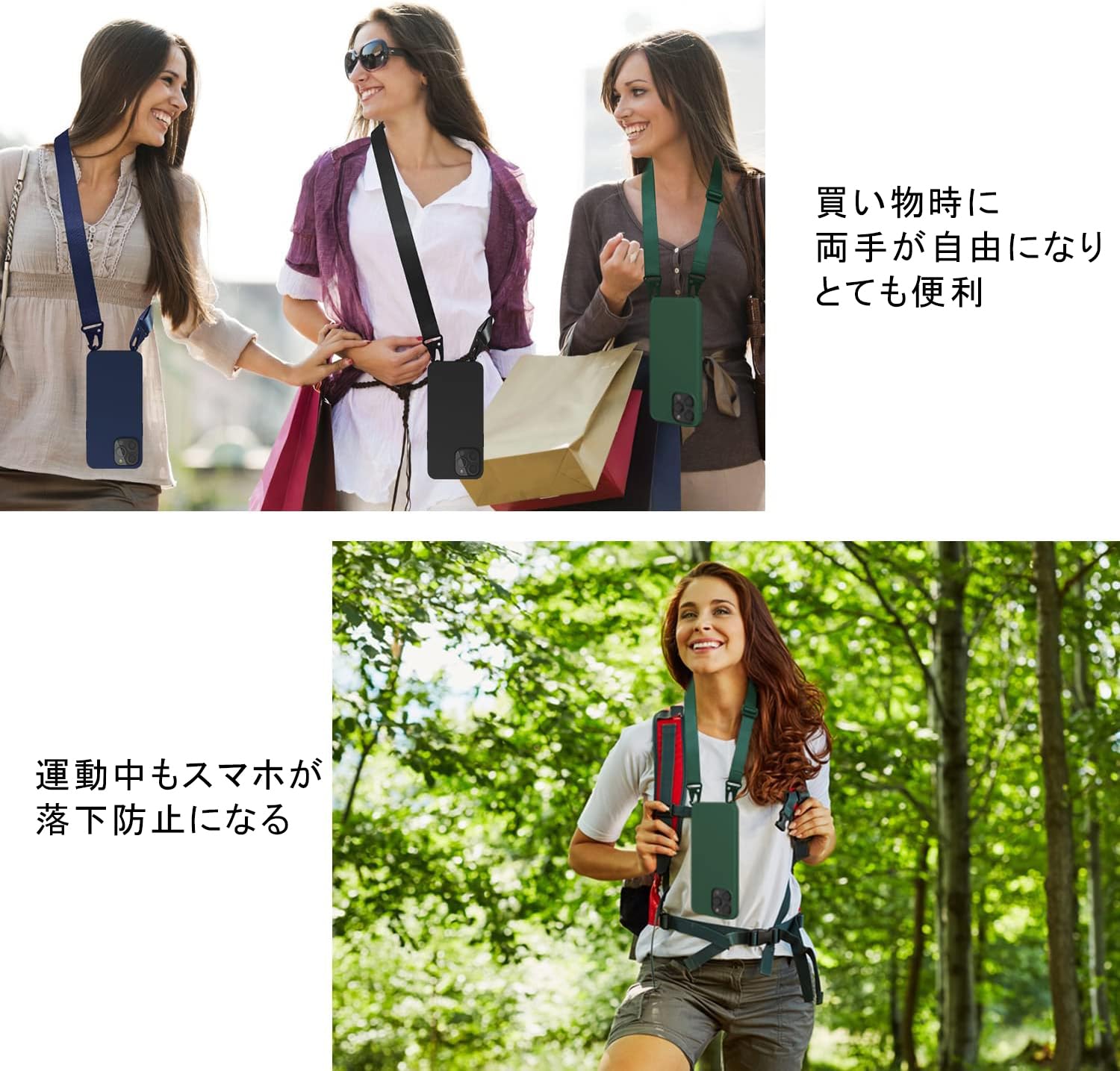 Amazon.co.jp: UnnFiko for iPhone 12 ケース ネックストラップ