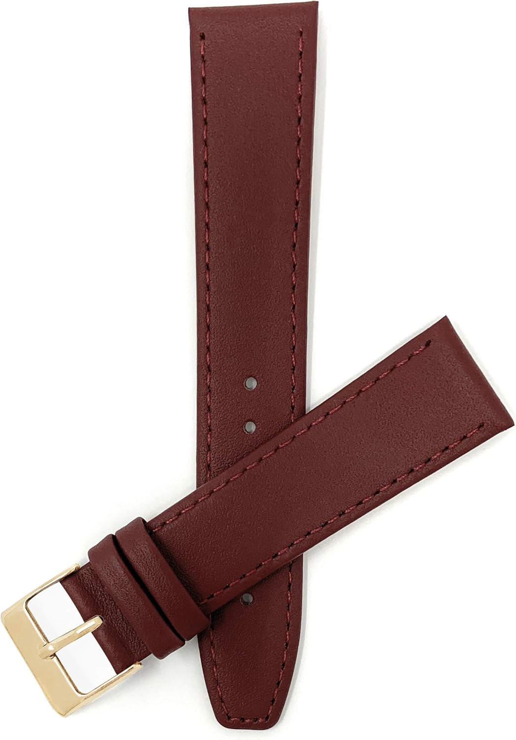 Bandini Leather Watch Band Strap - Classic - Slim - 2 Colors (With or Without Stitch) - 6mm, 8mm, 10mm, 12mm, 14mm, 16mm, 18mm, 20mm (Also comes in Extra Long, XL)