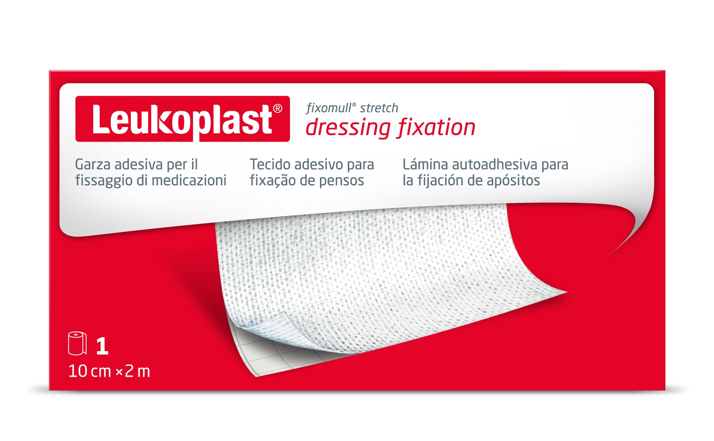 Fixomull stretch, 10cm x 10m, 1 pezzo