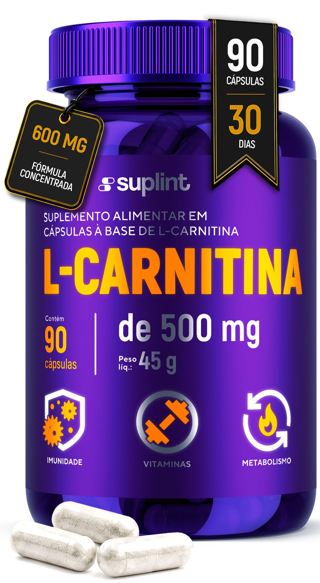quanto de l carnitina tomar por dia L-Carnitina 600mg Porção em Cápsulas – Sem Glúten – 90 Cápsulas Glutathione Brightening and Glowing Skin microbiome support toner Dosage:20+20mg