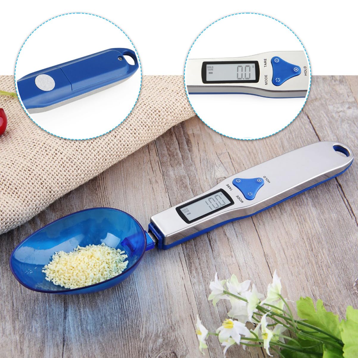 ABOOFAN 2st Elektronische Waagen Für Das Körpergewicht Mini-löffel Zutatenwaage Löffel Gramm Messlöffel Digital Digitale Gewichtslöffel Küche Löffel Mit Küchenwaage Blue Abs-kunststoff